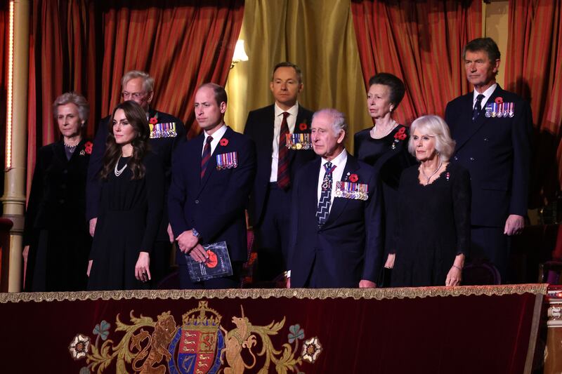 Members of the royal family at the 2023 Royal British Legion Festival of Remembrance at the Royal Albert Hall