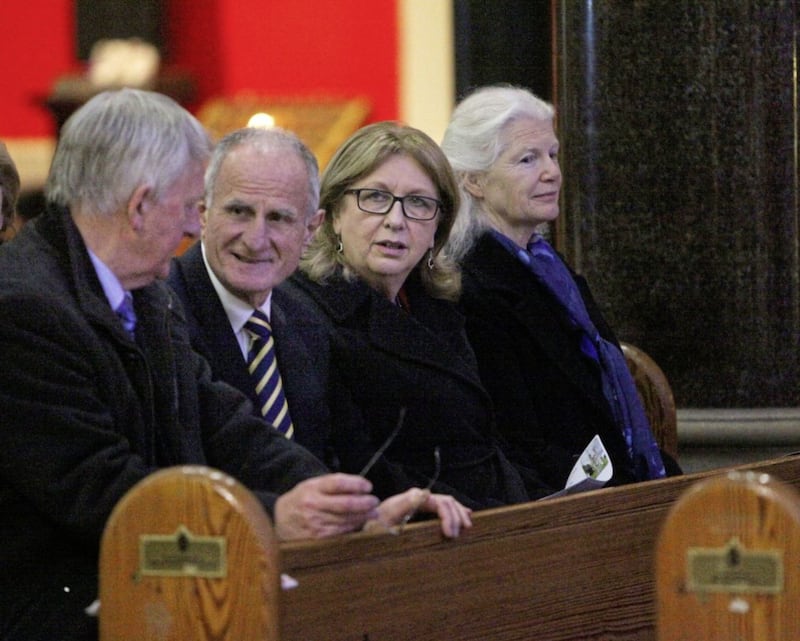 Former Irish president Mary McAleese attended the anniversary mass. 
