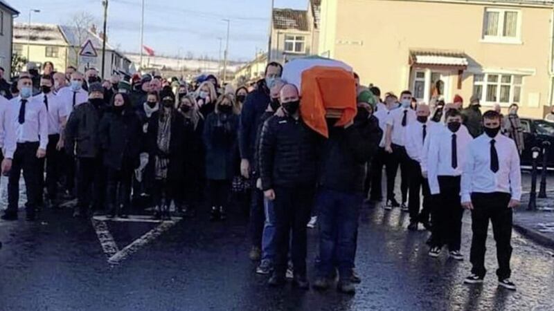 Eamon &quot;Peggy&quot; McCourt&#39;s funeral took place on Monday.  