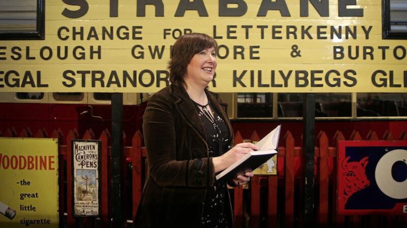 Deirdre Cartmill, &lsquo;roaming writer in residence&rsquo;, at the Ulster Folk and Transport Museum, Cultra. Picture by Mal McCann 