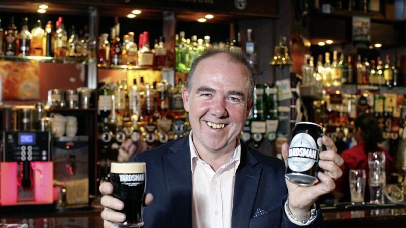 Yardsman founder Niall McMullan with the new nitro can stout launched this week. Picture by Darren Kidd/ Press Eye 