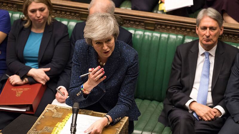 British Prime Minister Theresa May during Prime Minister's Questions in the House of Commons, London, today. Picture from&nbsp;UK Parliament/Mark Duffy
