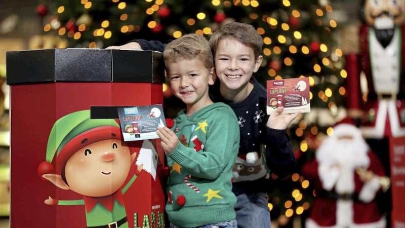 &#39;Little elves&#39; Harry (5) and Charlie (8) post their letters to Santa in the hope of winning one of two trips to Lapland, courtesy of SuperValu and Centra 