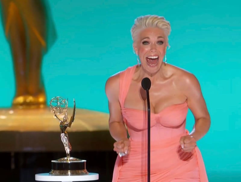 Hannah Waddingham accepted the award for outstanding supporting actress in a comedy series