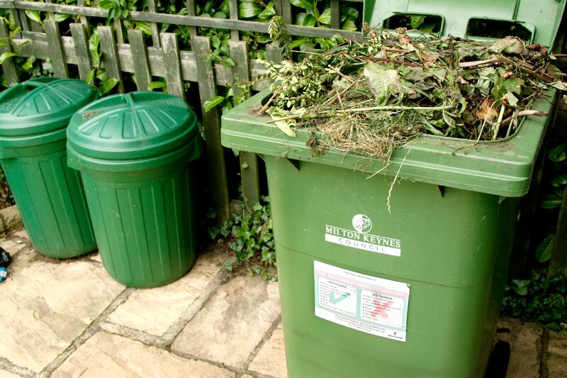 BDNXKX Garden waste and compost bin for Milton Keynes Council , England , UK