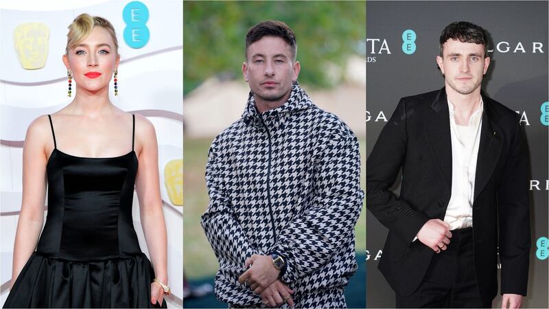 Saoirse Ronan, Barry Keoghan and Paul Mescal are some of the stars with big releases coming out (Ian West/Lucy North/Ian West/PA)