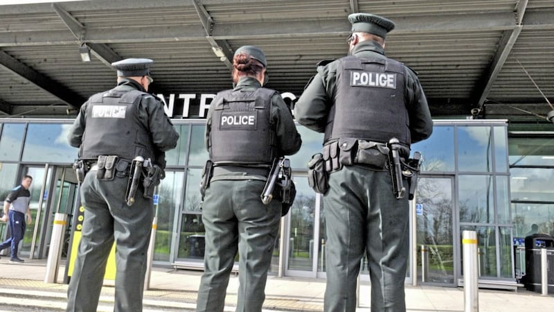 The PSNI was called to Belfast City Airport after several passengers were turned away from their flights yesterday 
