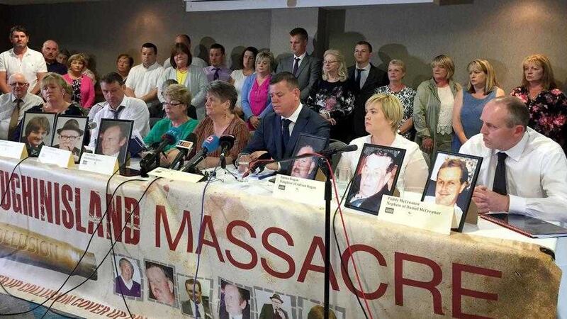The relatives of those killed and injured in the Loughinisland massacre of 1994 will today meet at the Heights Bar to watch the Republic of Ireland match against Belgium in the European Championships. Today is the 22nd anniversary of the atrocity at the Co Down pub. Photo: Press Association 