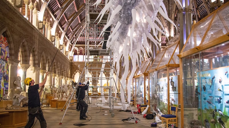 The inflatable artwork is on show at Bacterial World, at Oxford University’s Museum of Natural History.