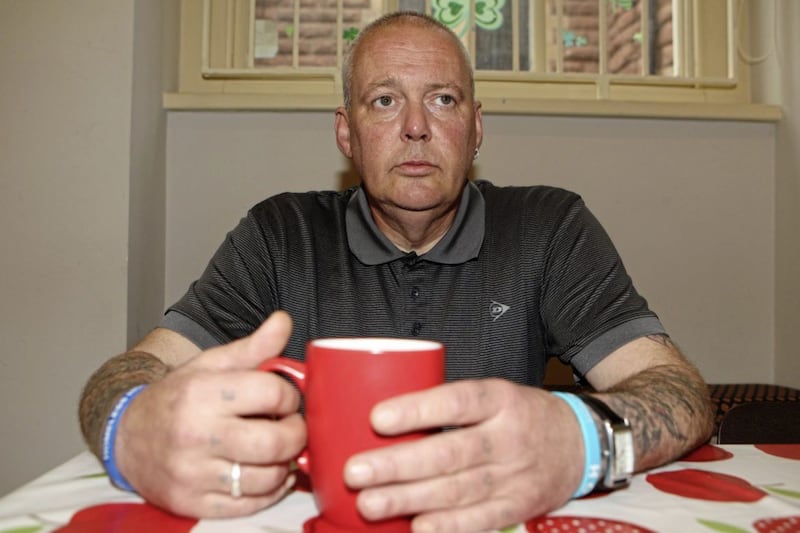 Lisburn man Lenny Craig, who has now been sober for 90 days, now volunteers at St Patrick&#39;s Soup Kitchen to help others. Picture Matt Bohill 