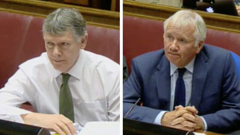 Senior civil servants Dr Andrew McCormick and Sir Malcolm McKibbin gave evidence to the RHI Inquiry yesterday 
