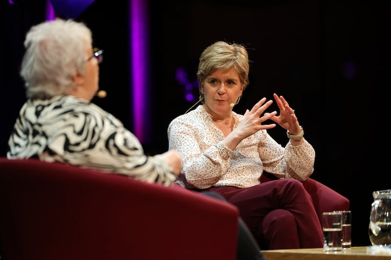 Nicola Sturgeon took part in an event with Janey Godley at the Aye Write festival last year