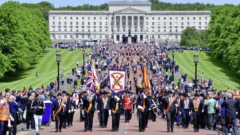 The Orange Order has said it rejects the Windsor Framework and has urged the DUP not to return to Stormont unless &#39;substantial&#39; changes are made to the deal. Picture by Arthur Allison/Pacemaker Press 