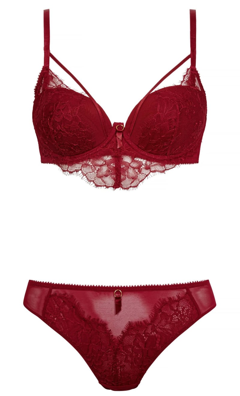 Ann Summers Vivacious Vixen Long Line Red Plunge Bra, &pound;24; Vivacious Vixen Red Brief, &pound;16, available from Very 