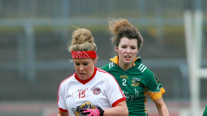 THE MIGHTY QUINN: Tyrone ladies star Lycrecia Quinn got her name on the scoresheet in Maghera yesterday as Errigal Ciaran proved far too strong for Derry outfit Glen&nbsp;