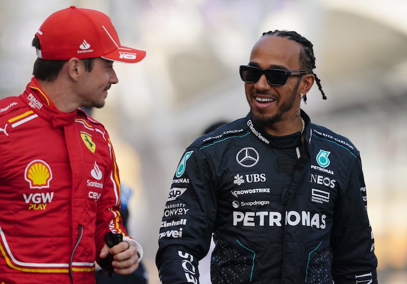 Mercedes are seeking a replacement for Lewis Hamilton (left) next season