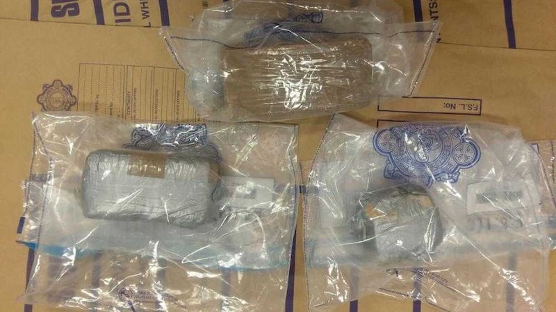 The suspected heroin has an estimated street value of &euro;210,000 (&pound;180,000) 