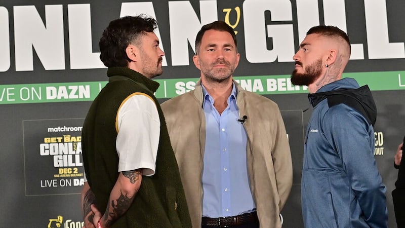 Tyrone McKenna and Lewis Crocker meet in the unofficial 'Battle of Belfast' on Saturday night