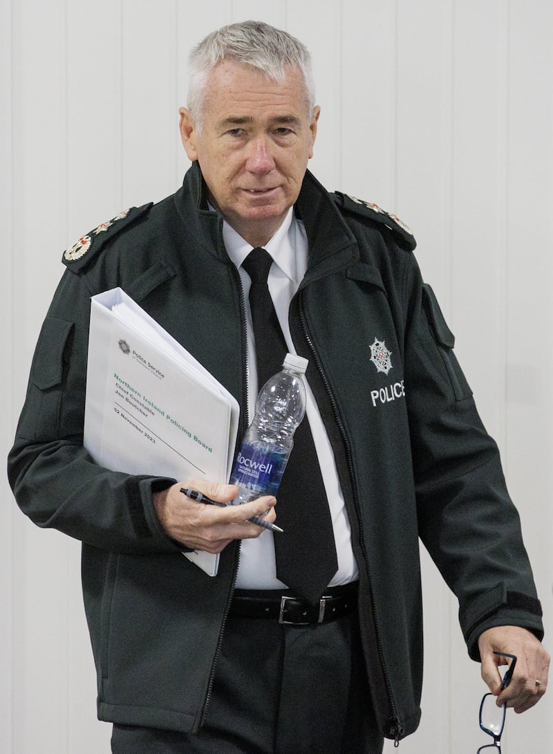 PSNI Chief Constable Jon Boutcher