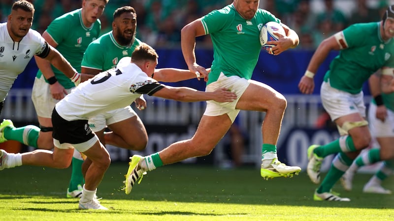 Ireland's Rob Herring during the Rugby World Cup Pool B match at the Stade de Bordeaux    Picture: PA
