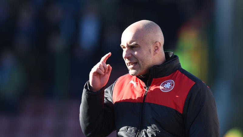 Cliftonville manager Gerard Lyttle hopes to lead his side into the second qualifying round of the Europa League tonight. Photo: Charles McQuillan/Pacemaker Press 
