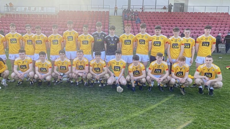 Antrim have qualified for the knock-out stages of the Leinster Minor Hurling Championship with wins over Carlow, Westmeath, Derry and Meath 