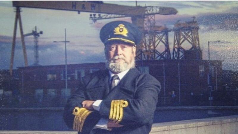 Titanic captain lookalike Michael Booth. 