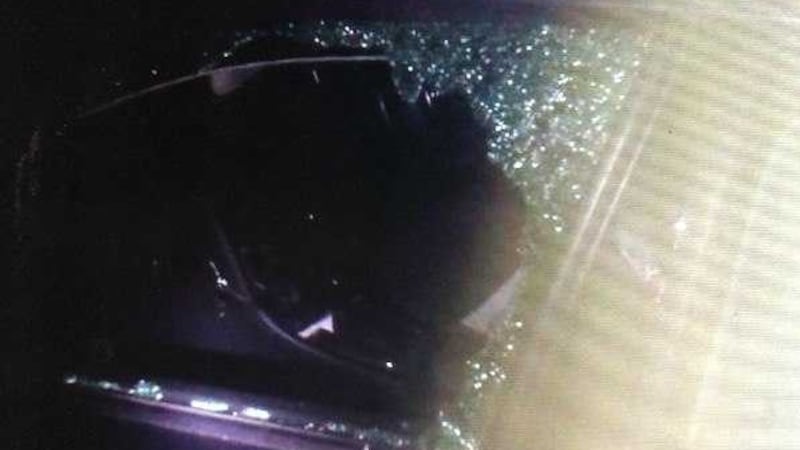 The passenger window of the car was smashed at the Ardboe Cross graveyard in Cookstown&nbsp;