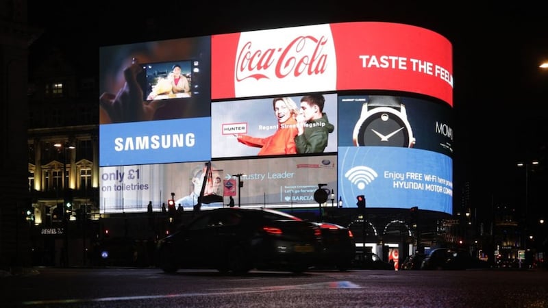 The Piccadilly Circus lights have been switched off and it just looks kind of wrong