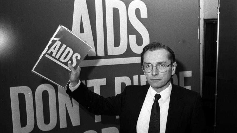 Margaret Thatcher resisted calls for an education campaign to counter the threat of Aids. Pictured is Norman Fowler 