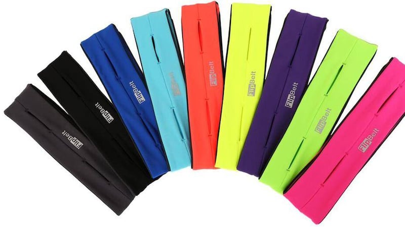 The Flipbelt is handy for keeping essentials such as keys in when you&#39;re running or walking 