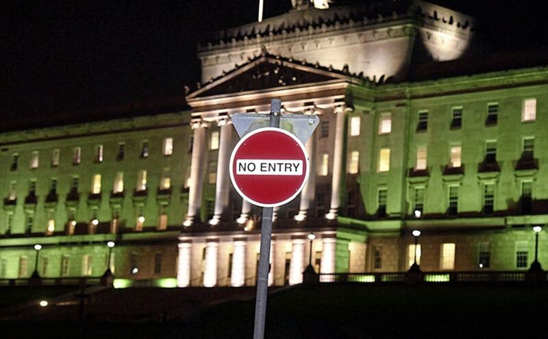 Alan Lewis - PhotopressBelfast.co.uk 16/1/2017.Mandatory Credit - Picture by Justin Kernoghan.Silence falls on Parliamnet Buildings, Stormont tonight - Northern Ireland will go to the polls on 2 March to elect a new Assembly after the executive collapsed over a botched green energy scheme.Northern Ireland Secretary James Brokenshire was legally obliged to call the election after negotiations failed.Stormont was plunged into crisis after the resignation of Martin McGuinness as deputy first minister last week... 