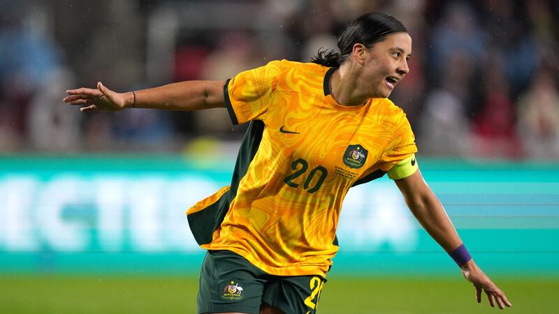 Captain Sam Kerr will sit out Australia’s first two World Cup matches after sustaining a calf injury in training (Adam Davy/PA)