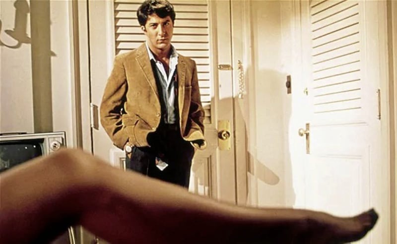 Hoffman In The Graduate, the role that brought him to international attention in 1967