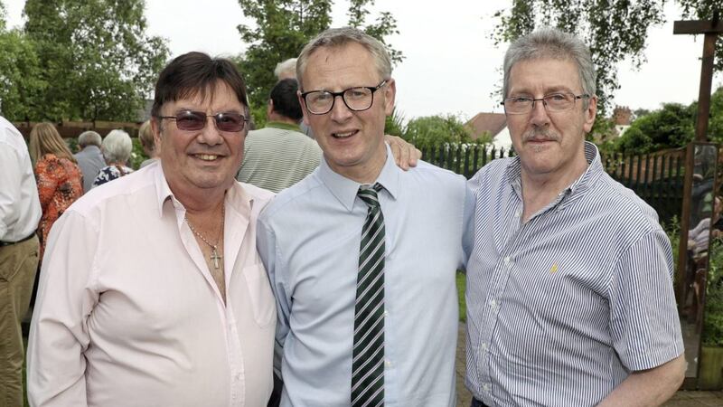 Pictured at the Wave Trauma Centre&#39;s &#39;Day of Reflection&#39; last June are, left to right, Des Lee, Alan McBride and Stephen Travers. Mr Lee and Mr Travers were the only surivors of the Miami Showband massacre. Picture by Declan Roughan 