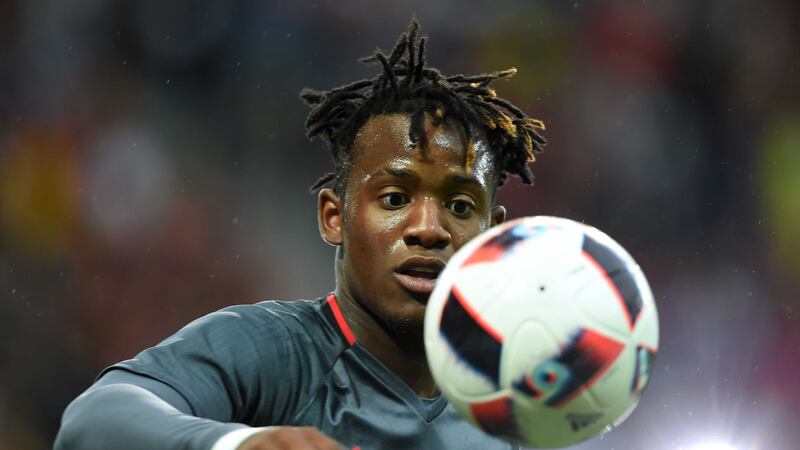 Belgium's Michy Batshuayi before their Euro 2016 quarter-final defeat to Wales at the Stade Pierre Mauroy in Lille<br />Picture by AP&nbsp;