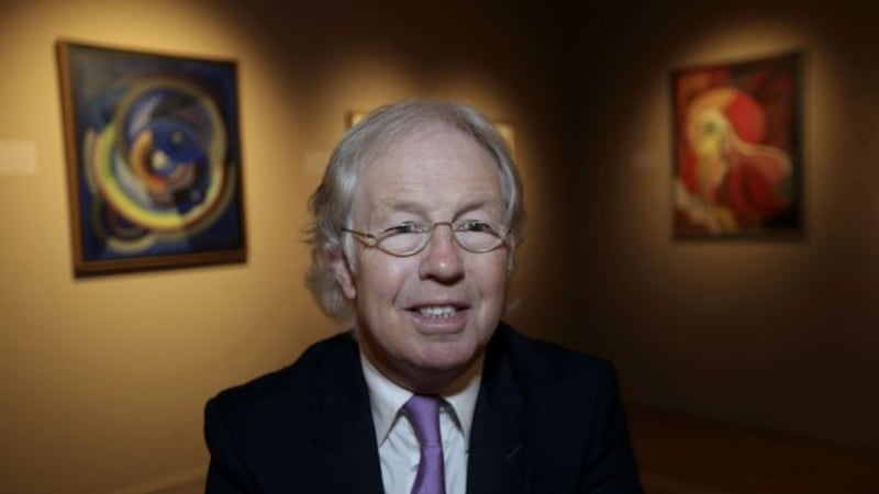 &nbsp;<span style="font-family: Arial, sans-serif; ">Eamonn Mallie talks to the Irish News. Picture By Hugh Russell</span>