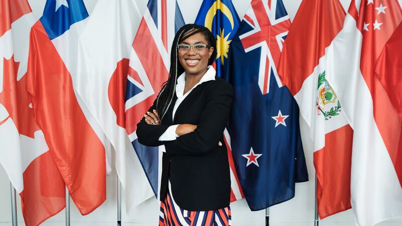 Business Secretary Kemi Badenoch has said the chances of the UK securing a free trade agreement with the US are ‘very low’ (Zahn Trotter/Department for Business & Trade/PA)