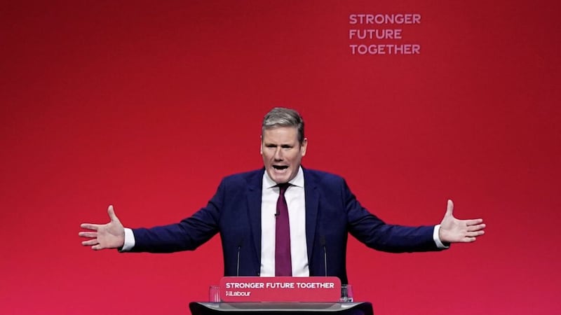 Sir Keir Starmer did his best to put some passion into his keynote speech at this week&#39;s Labour Party conference, but was it enough to persuade voters to want to share a pint with him instead of Boris Johnson? Picture by Stefan Rousseau/PA Wire 