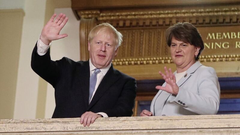 Tory leadership hopeful Boris Johnson met DUP leader Arlene Foster at Stormont last week. Picture by Niall Carson/PA
