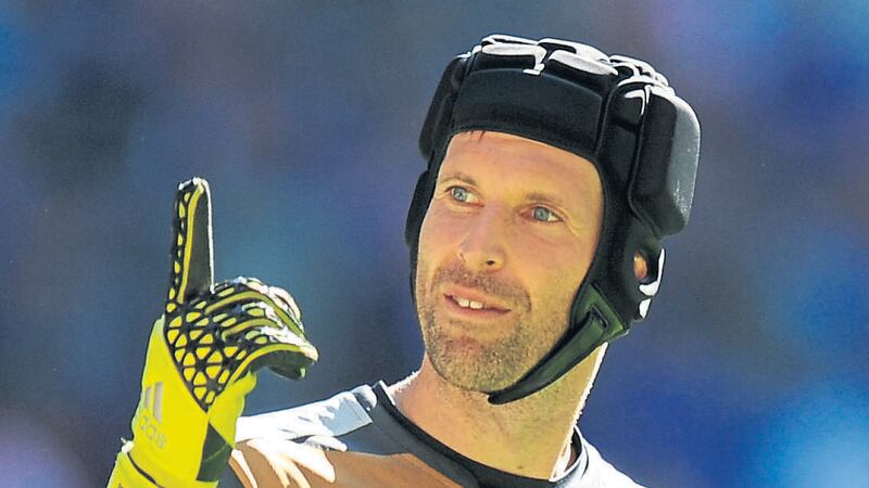 Arsenal goalkeeper Petr Cech has equalled David James' all-time Premier League clean sheet record
