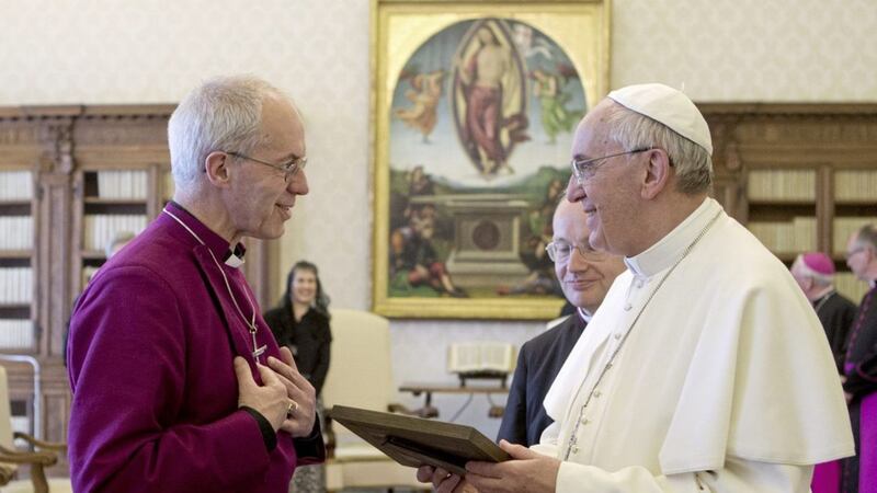 Archbishop of Canterbury Justin Welby, the leader of the Church of England, and Pope Francis have struck up a strong relationship, including agreeing a &#39;Common Declaration&#39; in October 2016. 