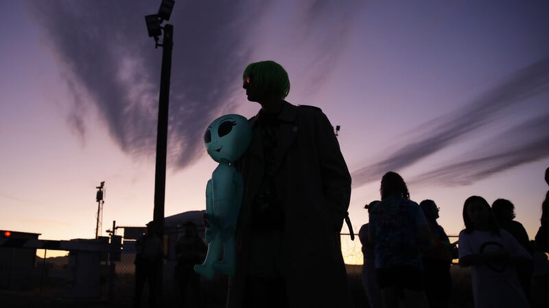 Festivities were taking place in the Nevada desert near the Area 51 US Air Force facility.