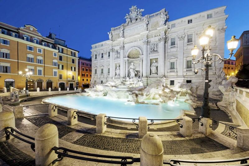 The Trevi Fountain in Rome 