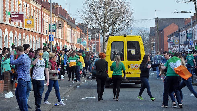 The Holylands has been a congregation point for St Patrick's Day revellers in recent years<br />&nbsp;