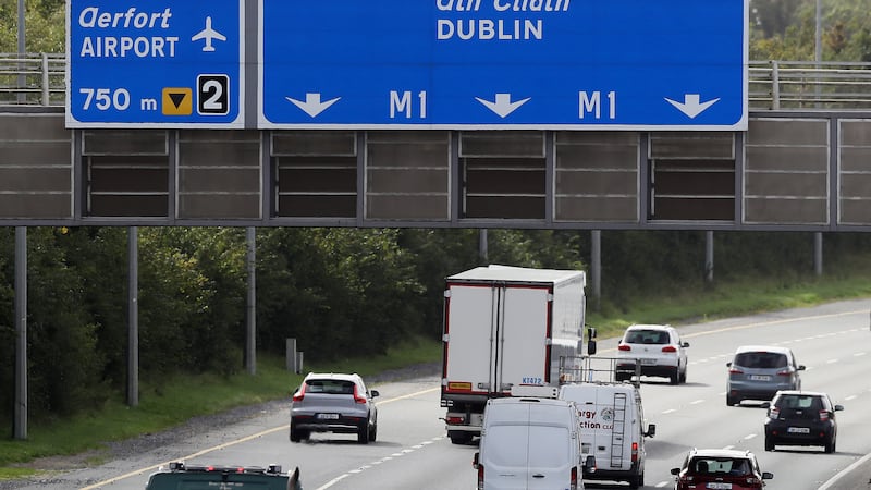 Gardai are appealing for information after a pedestrian died in a collision with a car on the M1 in Co Dublin on Sunday morning