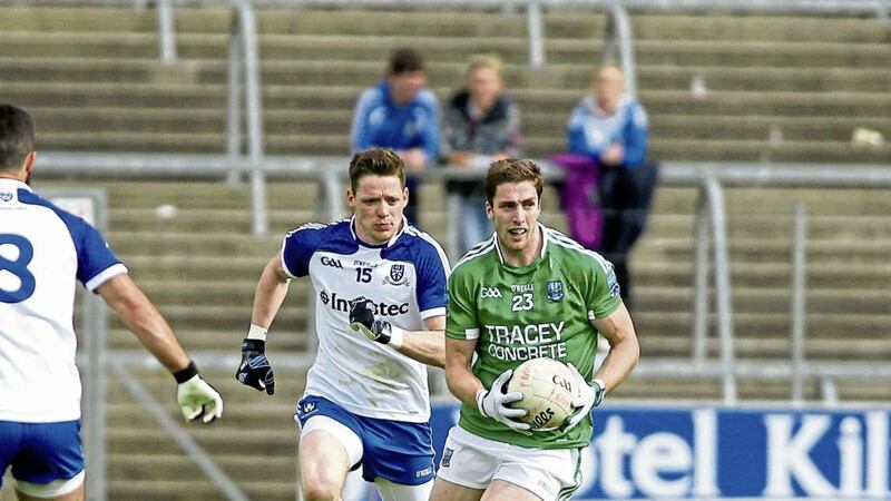 Eoin Donnelly was sent off in Brewster Park yesterday as Fermanagh fell to an Allianz League Division Two defeat to Galway 