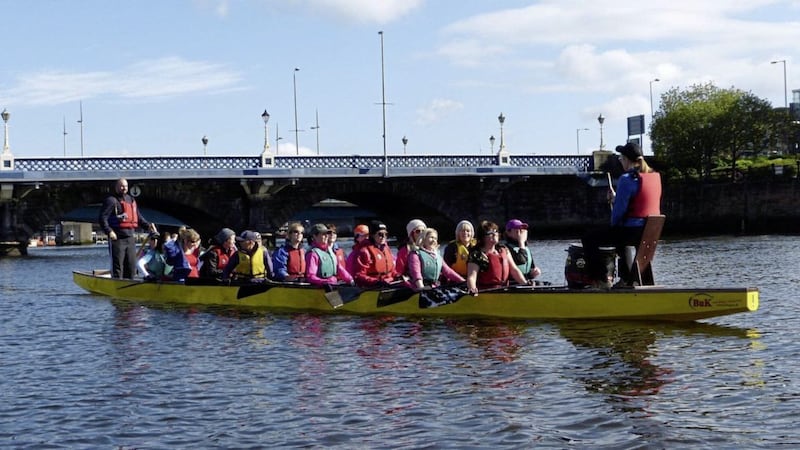 The Lagan Dragons boat racers meet every Saturday Picture: Lindsay Easson 