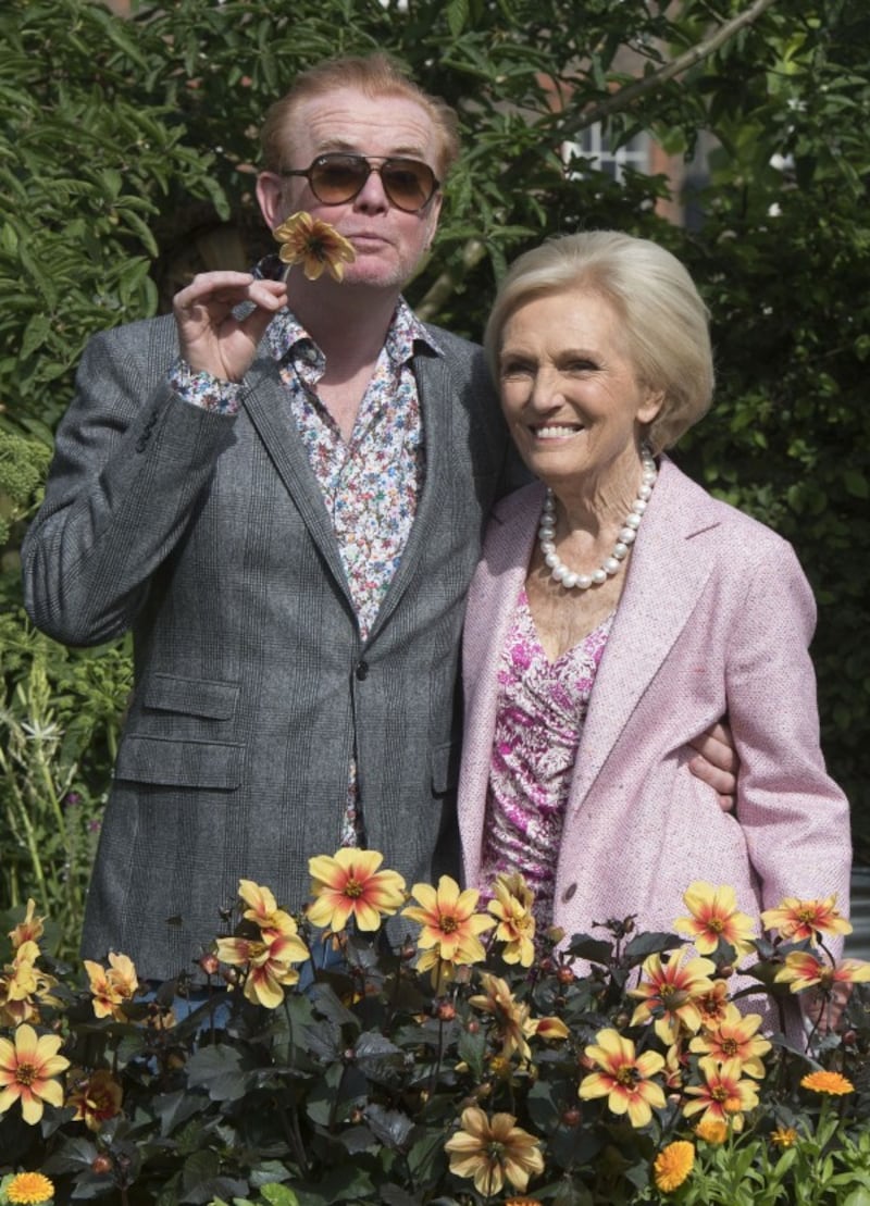 Chris Evans and Mary Berry 