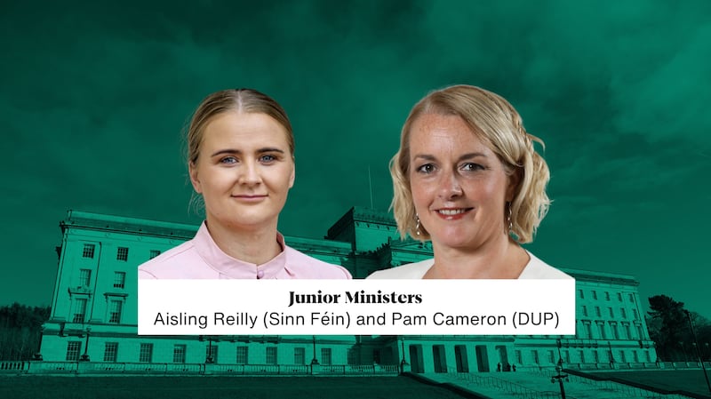 Junior Ministers Aisling Reilly and Pam Cameron